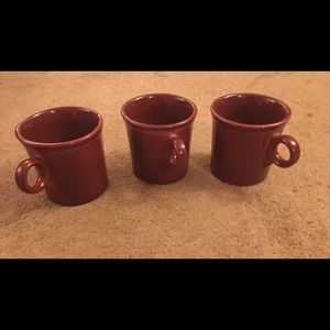 (3) Fiesta ware coffee mugs